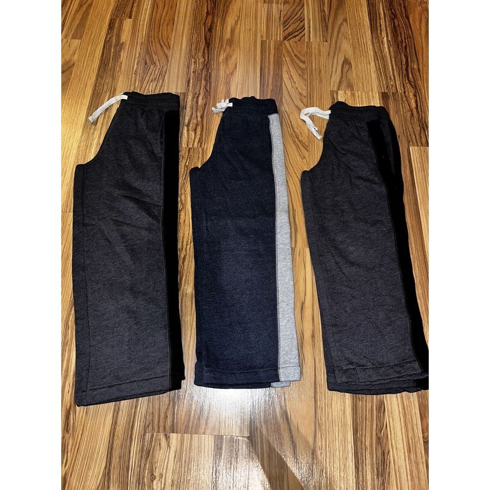 Basic Editions Boys Y2K Sweatpants Cotton Wide Leg Size M 5/6 Lot Of 3 EUC‎